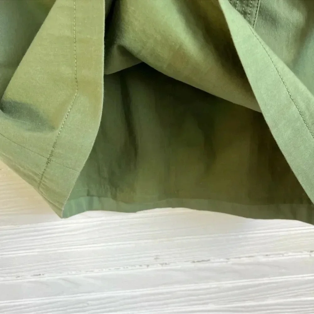 J. Crew Factory Olive Green Belted Utility Skirt